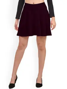 Mehrang Woven Cotton Flared Maxi Skorts