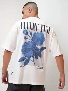 HIGHLANDER Typography Printed Oversized T-shirt