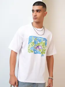 HIGHLANDER Graphic Printed Round Neck Relaxed T-shirt