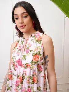 Vishudh Floral Print Maxi Dress