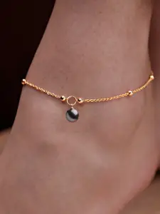 MINUTIAE Gold-Plated Anklet