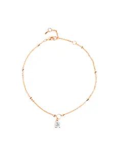 MINUTIAE Rose Gold-Plated Beaded Anklet