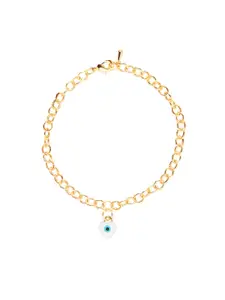 MINUTIAE Gold-Plated Crystals Anklet