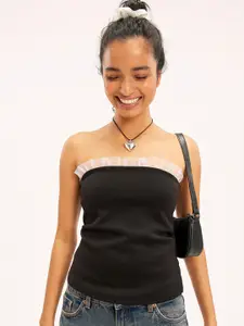 Dracht Strapless Solid Tube Top