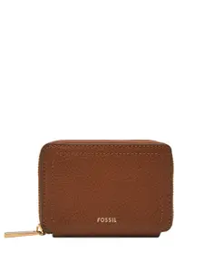 Fossil Women Logan Textured Leather Zip Around Wallet
