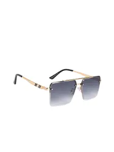 AISLIN Men Wayfarer Sunglasses with UV Protected Lens ES_12870-91-AS-58238-GRY-GLBK-WF