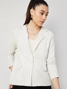CODE by Lifestyle Striped Lapel Shrug