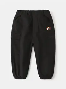 StyleCast Boys Black Mid-Rise Joggers