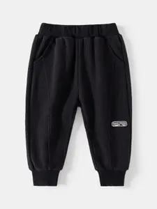 StyleCast Boys Black Mid-Rise Joggers