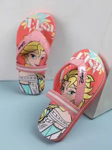 Kids Ville Girls Frozen Printed Rubber Thong Flip Flops
