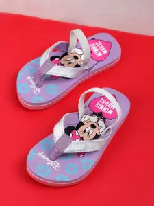 Kids Ville Girls Minnie Printed Thong Flip Flops