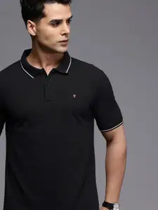 Louis Philippe Jeans Polo Collar Pure Cotton Slim Fit T-shirt