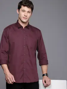 Louis Philippe Jeans Pure Cotton Slim Fit Opaque Casual Shirt