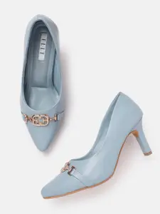 ELLE Embellished Slim Heel Pumps