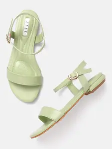 ELLE Open Toe Flats