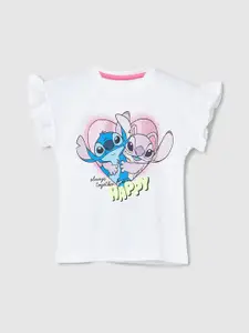 max Girls Printed Pure Cotton T-shirt