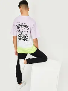 max Boys Typography Printed Pure Cotton T-shirt