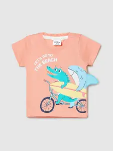 max Infant Boys Graphic Printed Pure Cotton T-shirt