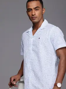 Louis Philippe Jeans Pure Cotton Slim Fit Floral Opaque Printed Casual Shirt