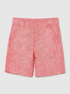 max Boys Mid-Rise Pure Cotton Shorts