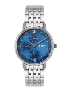 Titan Women Stainless Steel Dial & Bracelet Style Straps Analogue Watch NQ2652SM02