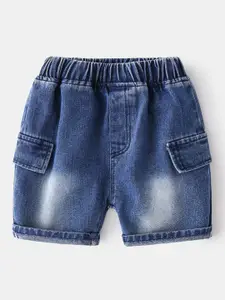 StyleCast Boys Navy Blue Washed Denim Shorts