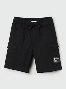 max Infant Boys Mid-Rise Pure Cotton Cargo Shorts