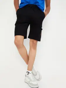 max Boys Mid-Rise Pure Cotton Cargo Shorts