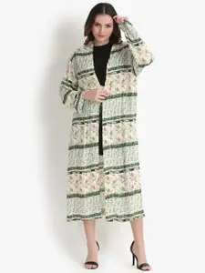 putsum Floral Printed Longline Shrug