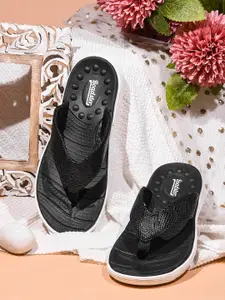 The Roadster Lifestyle Co. Women Textured Thong Flip Flops