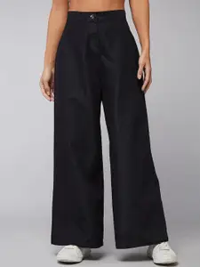 DOLCE CRUDO Women Light Weight Flared Fit Clean Look High-Rise Stretchable Jeans