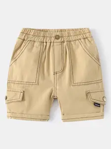 StyleCast Beige Boys Mid Rise Shorts