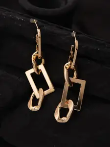 SWASHAA Adde 18KT Gold-Plated Stainless Steel Contemporary Drop Earrings