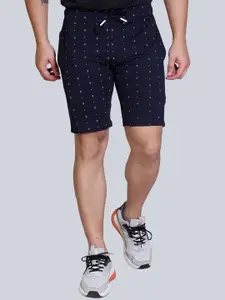 STARFOX Men Geometric Regular Fit Knee Length Shorts