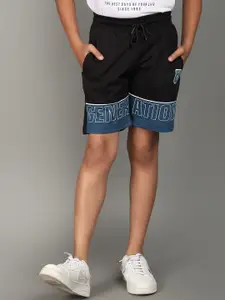 V-Mart Boys Typography Printed Cotton Shorts