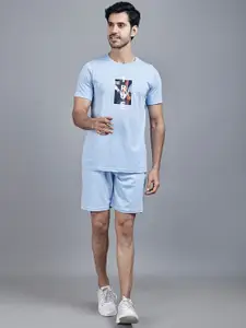STARFOX Men Printed T-Shirt With Shorts Co-Ords