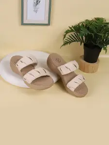 Mochi Textured Open Toe Block Heels