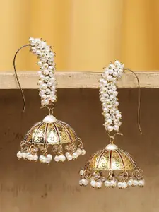 OOMPH Beads Beaded Dome Shaped Jhumkas