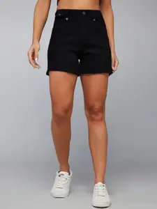 DOLCE CRUDO Women High-Rise Denim Shorts