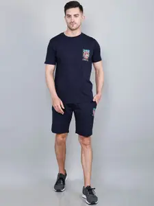 STARFOX Men Printed T-Shirt & Shorts Co-Ords