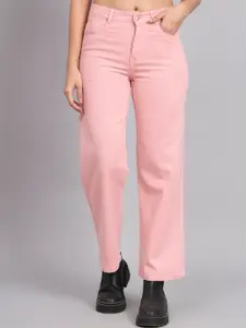 Chemistry Women Straight Fit Cotton High-Rise Stretchable Jeans