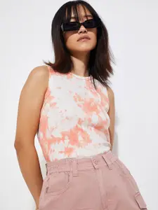 max URB_N Women Tie & Dye Tank Top