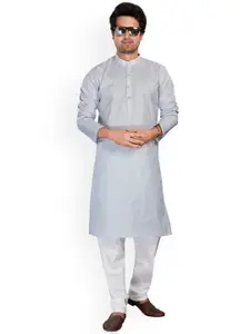 Authentics Mandarin Collar Pure Cotton Straight Kurta