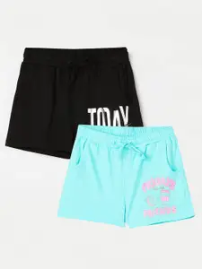Fame Forever by Lifestyle Girls Pack Of 2 Printed Cotton Shorts