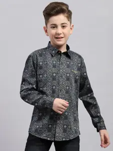Monte Carlo Boys Ethnic Motifs Printed Cotton Casual Shirt