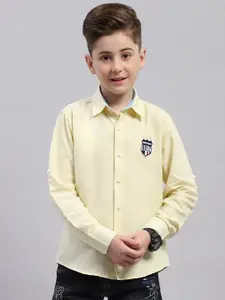 Monte Carlo Boys Spread Collar Cotton Casual Shirt