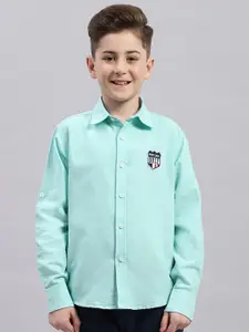 Monte Carlo Boys Spread Collar Cotton Casual Shirt