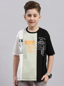 Monte Carlo Boys Typography Printed Cotton T-shirt