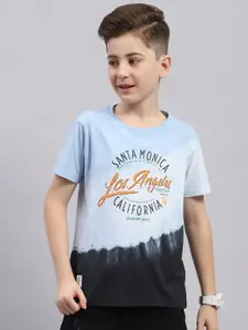 Monte Carlo Boys Typography Printed Round Neck Cotton T-shirt