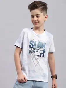 Monte Carlo Boys Typography Printed Cotton T-shirt